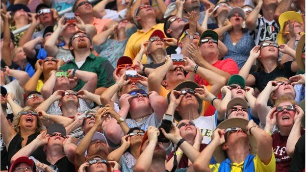 Eclipse watchers