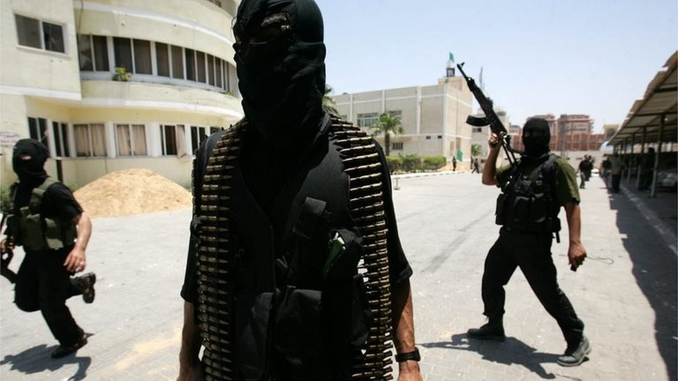 Hamas militants in Gaza (file photo)