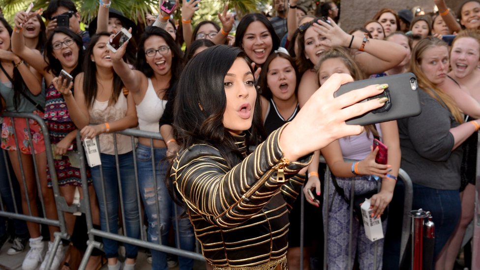 Kylie Jenner takes a selfie