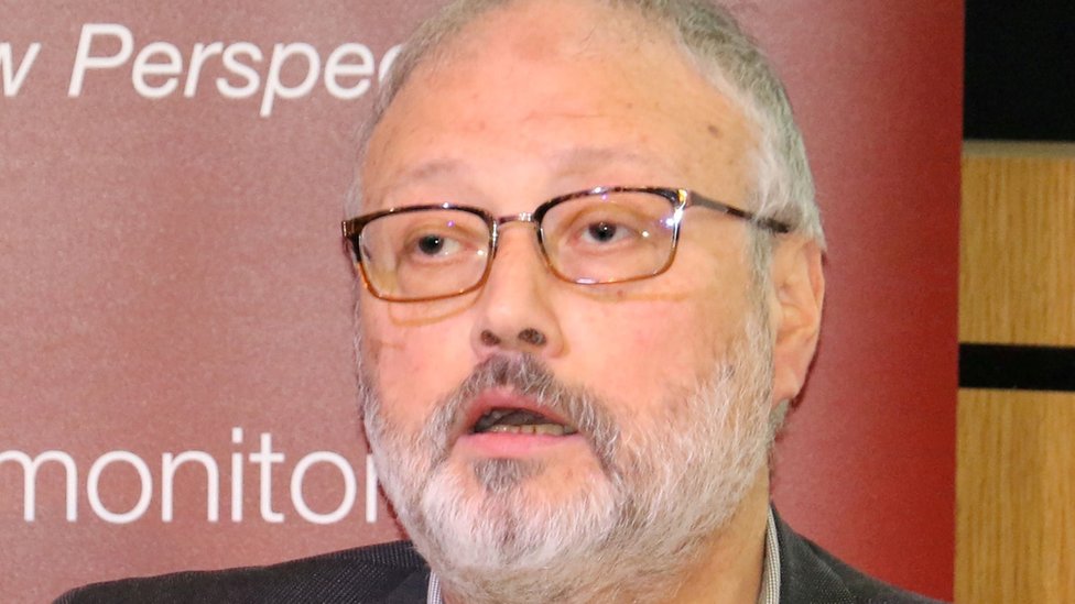 : Saudi journalist Jamal Khashoggi speaks at an event hosted by Middle East Monitor in London, Britain, September 29, 2018.