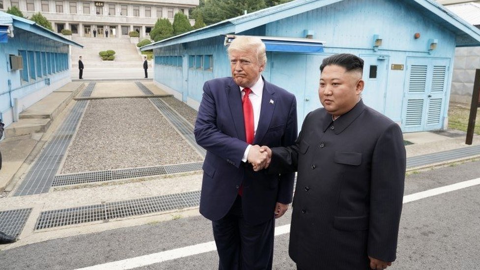 Trump and Kim at DMZ