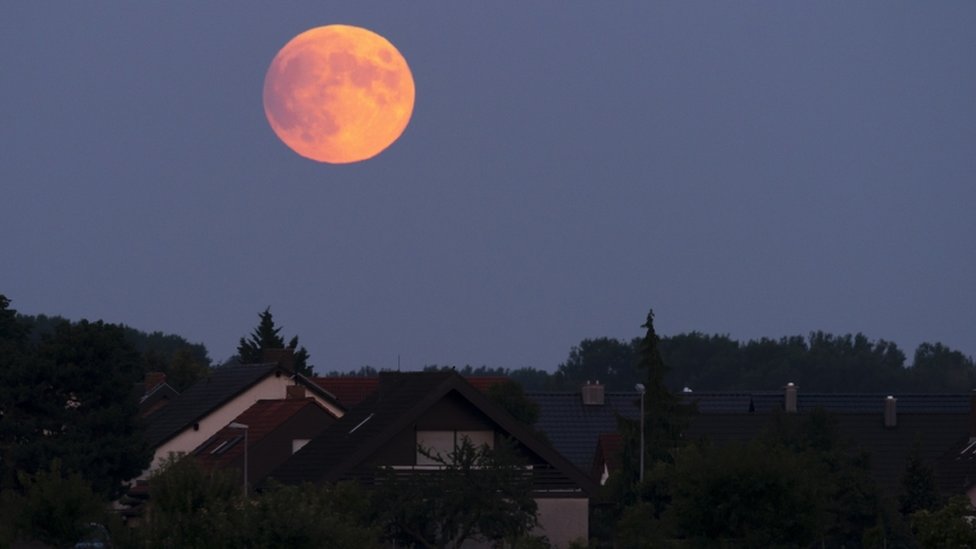 Lunar eclipse on 16 July 2019 viewed from Speyer, Germany
