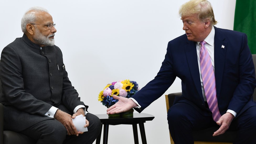 صدر ٹرمپ اور وزیر اعظم نریندر مودی