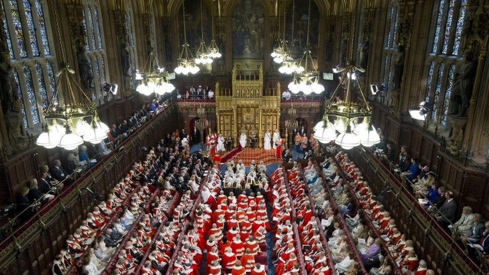 House of Lords during the Queen's speech