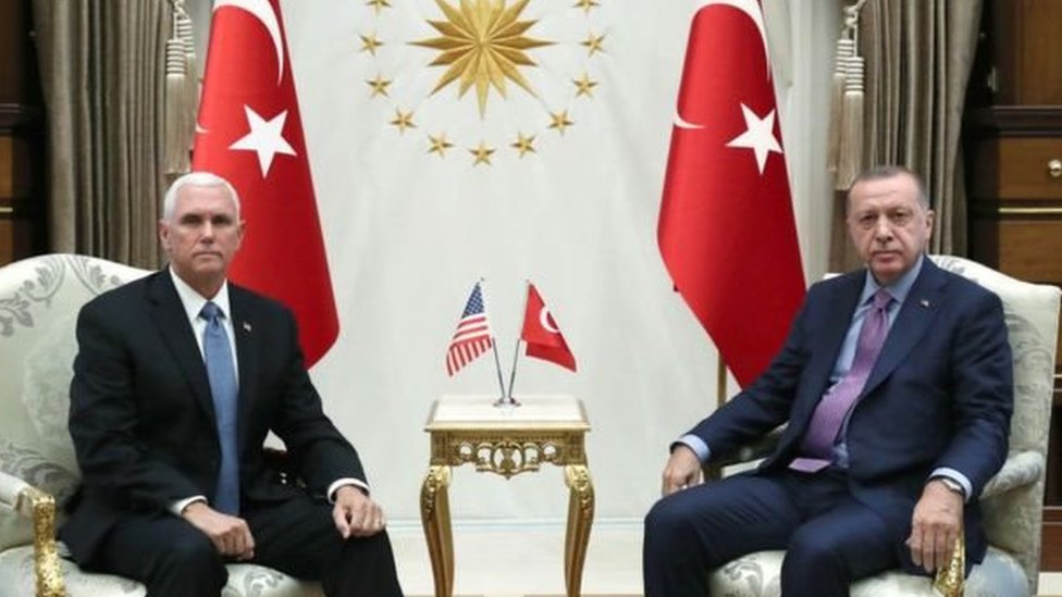 مائیک پینس اور رجب طیب اردوغان