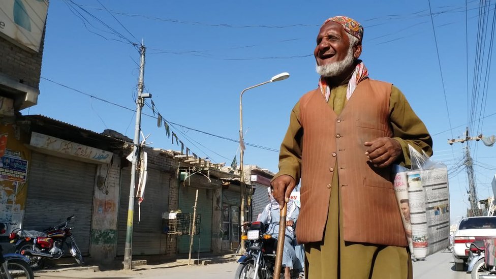 محمد عیسیٰ، نابینا اخبار فروش، پاکستان، بلوچستان، کوئٹہ