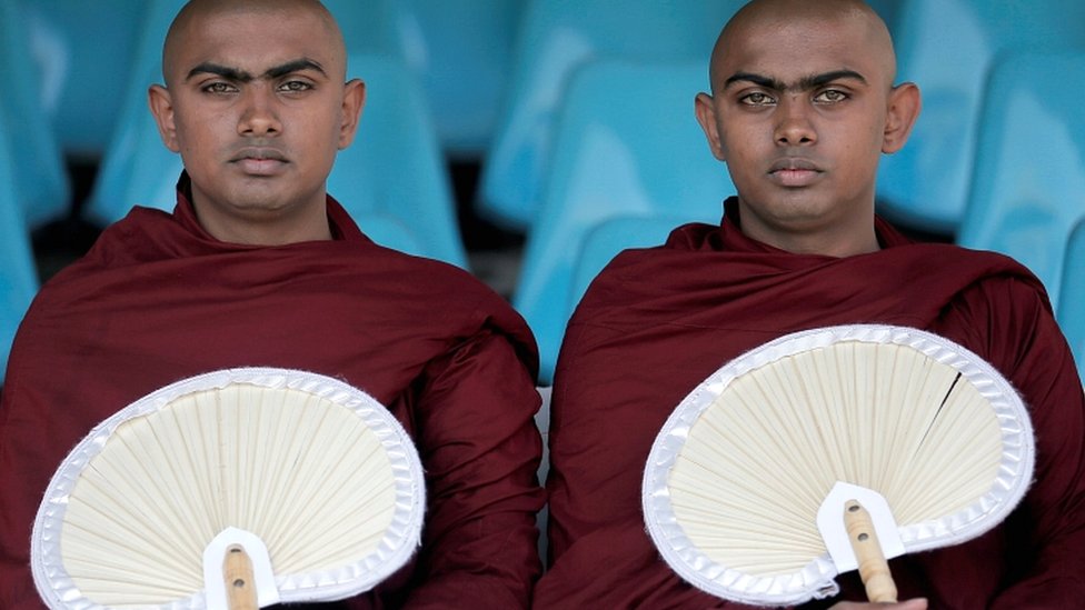 Buddhist monks Padiyapalalle Sugathasara and Padiyapalalle Vipulasara