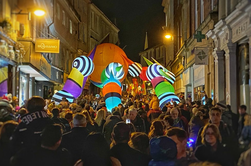 Love Light festival makes its way through Norwich city centre