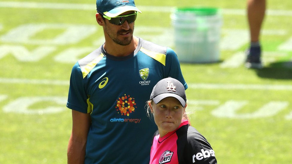 Mitchell Starc and Alyssa Healy