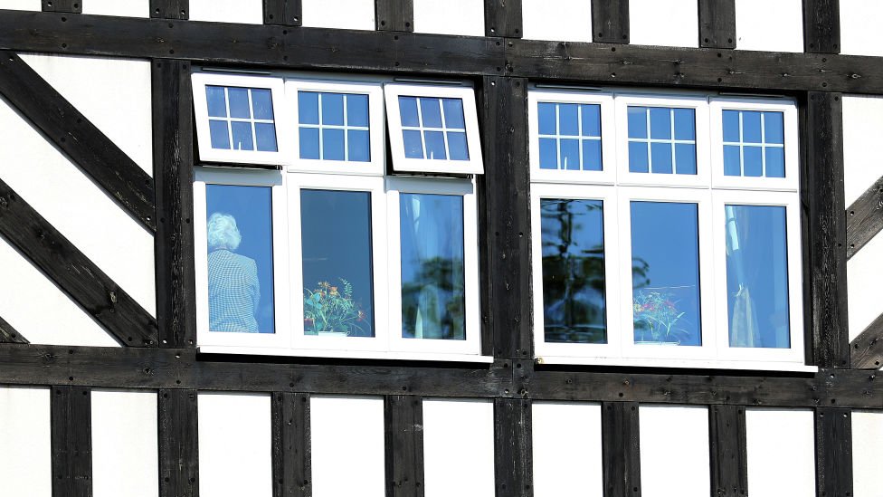 A view of a care home in the UK from outside