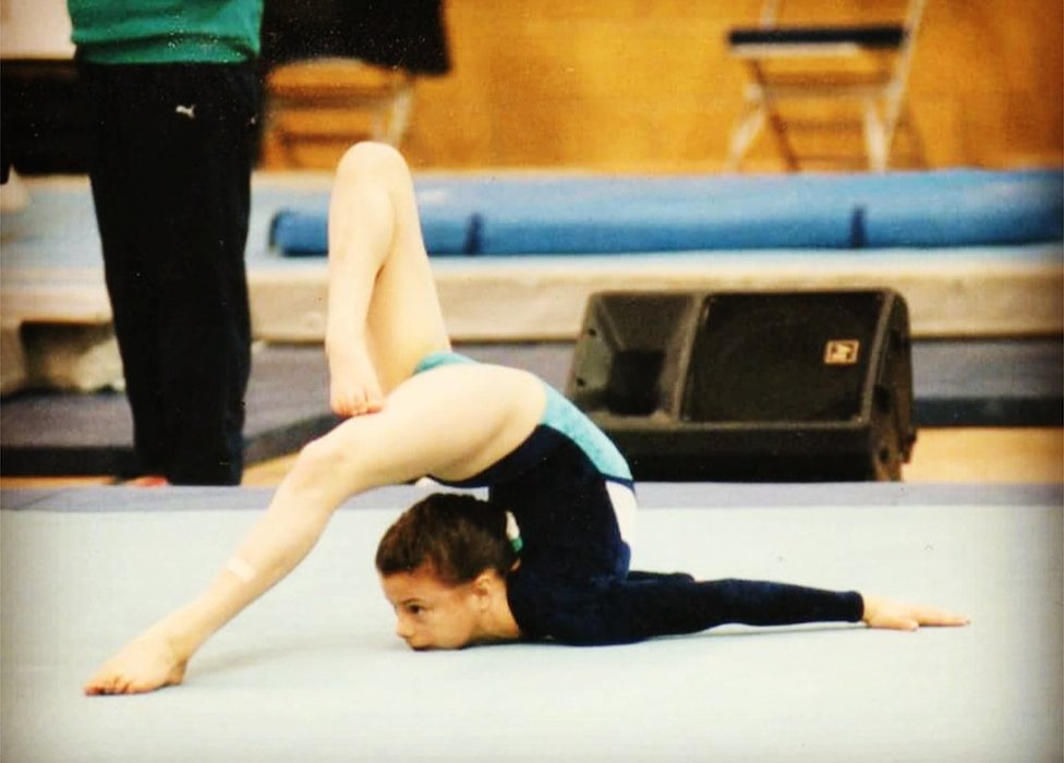 Molly Williams as a child gymnast