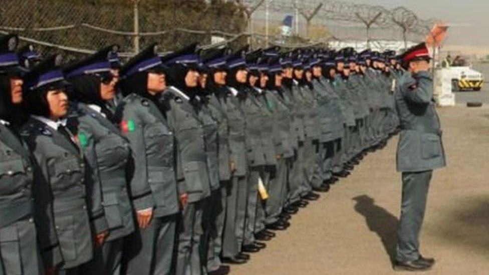 Female officers in Afghanistan