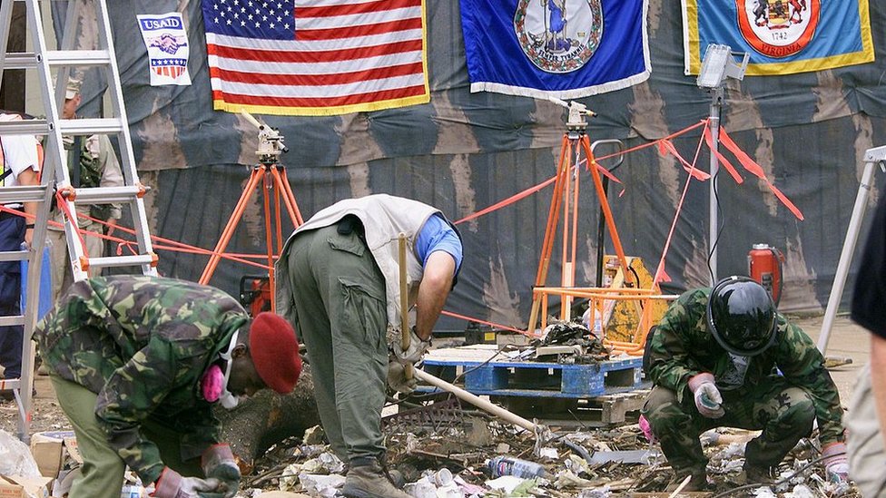 Two attacks on US embassies in Kenya and Tanzania by al-Qaeda killed hundreds in 1998