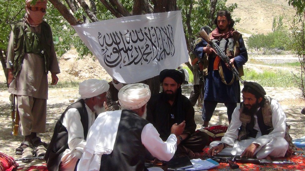 تقربناً ساڑھے اٹھ سو الفاظ پر مشتمل اپنے طویل بیان میں طالبان نے افغانستان میں جاری سترہ سالہ مزاحمت کو 'جہاد' سے تعبیر کیا