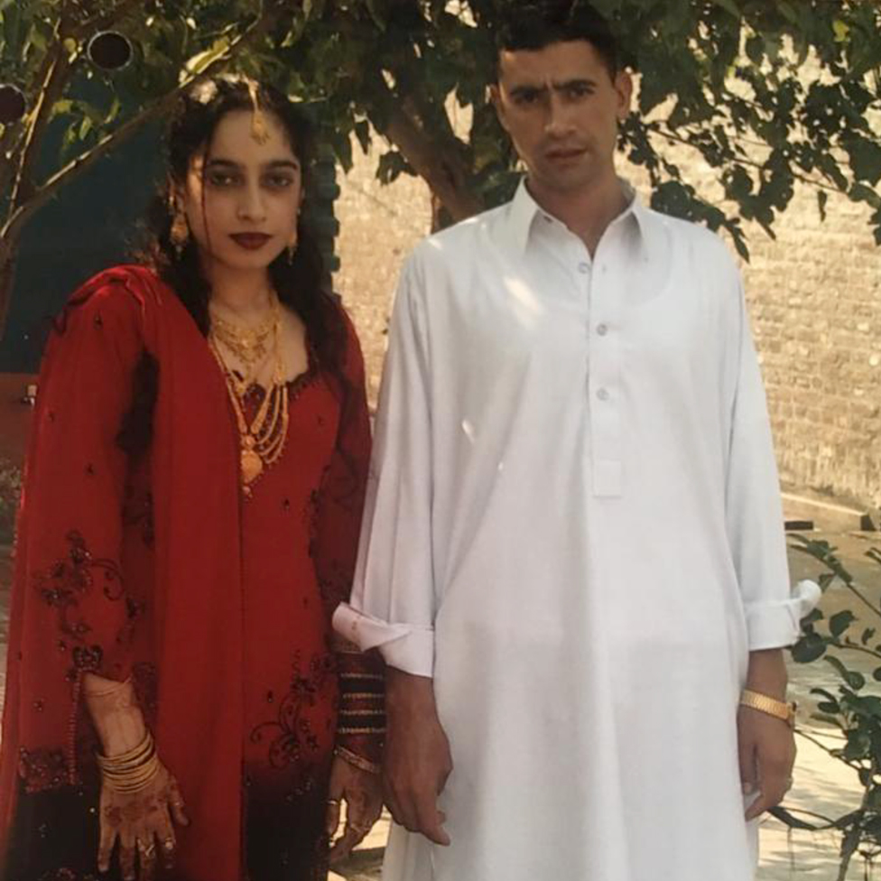 Ruba and Saqib on their wedding day
