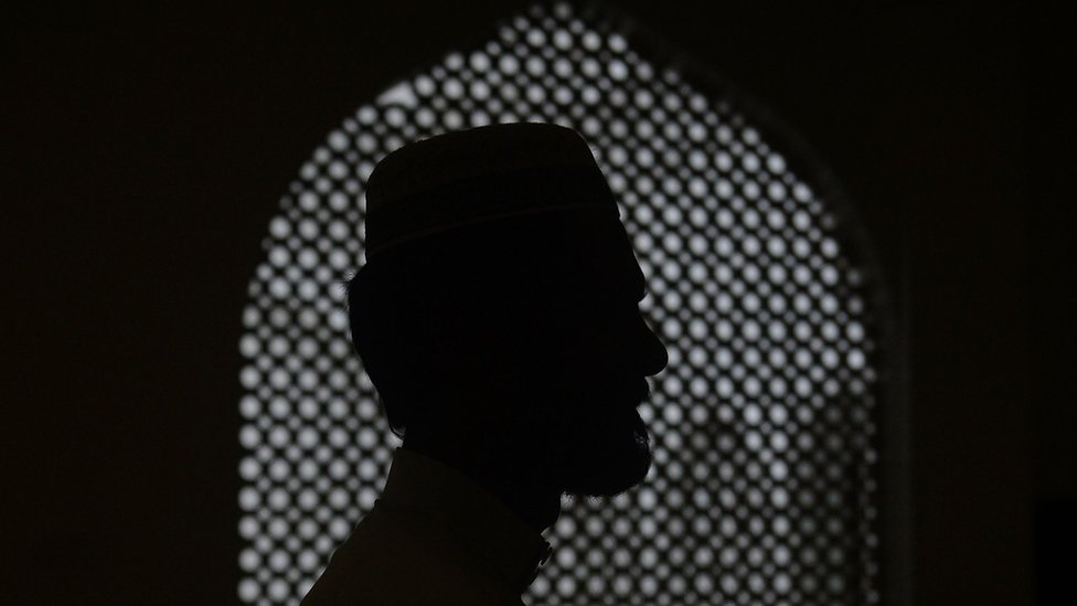 In this file photo taken on April 26, 2019 a Sri Lankan Muslim man attends Friday noon prayers at the Dawatagaha Jumma Masjid mosque in Colombo