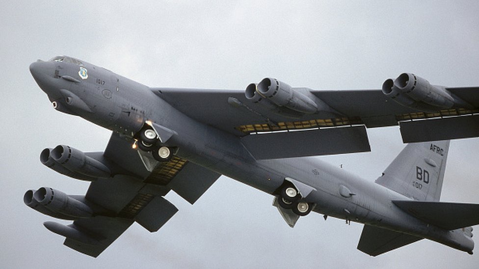 امریکہ ایران B-52 طیارہ