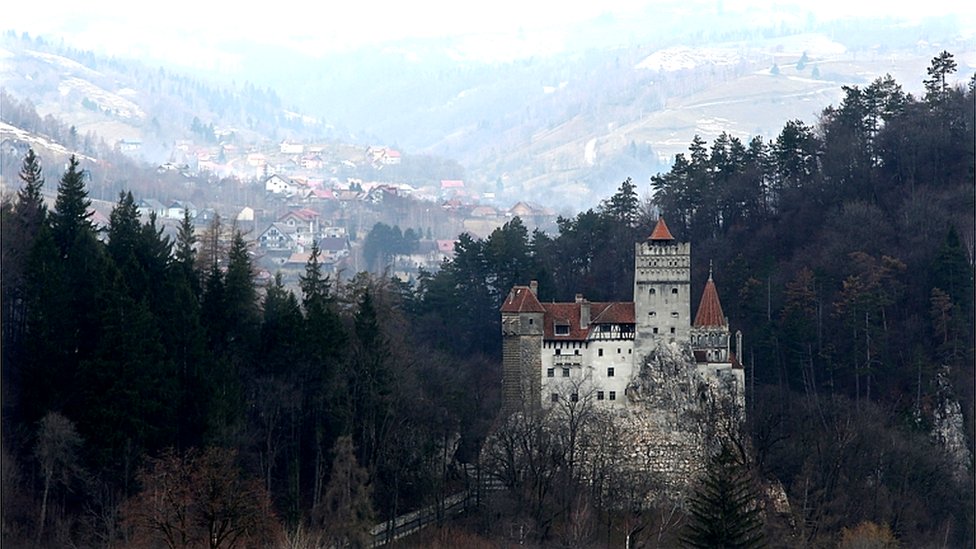 BRAN, ROMANIA - MARCH 10: Bran Castle, famous as 