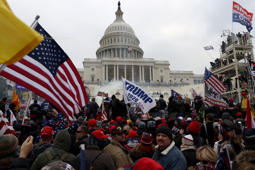 Protesters outside the Capitol