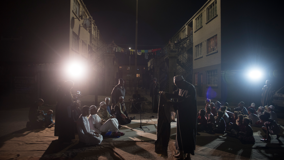 People gathering for dhikr in Manenberg, Cape Town - South Africa