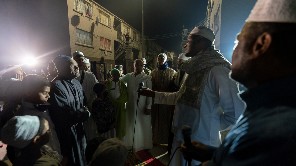 People gathered for dhikr in Manenberg, Cape Town - South Africa