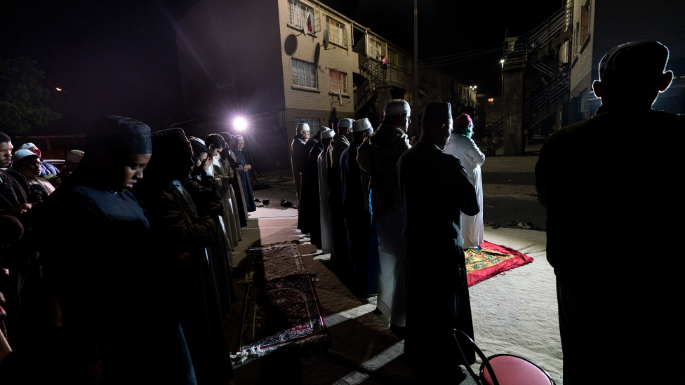 People gathered for dhikr in Manenberg, Cape Town - South Africa