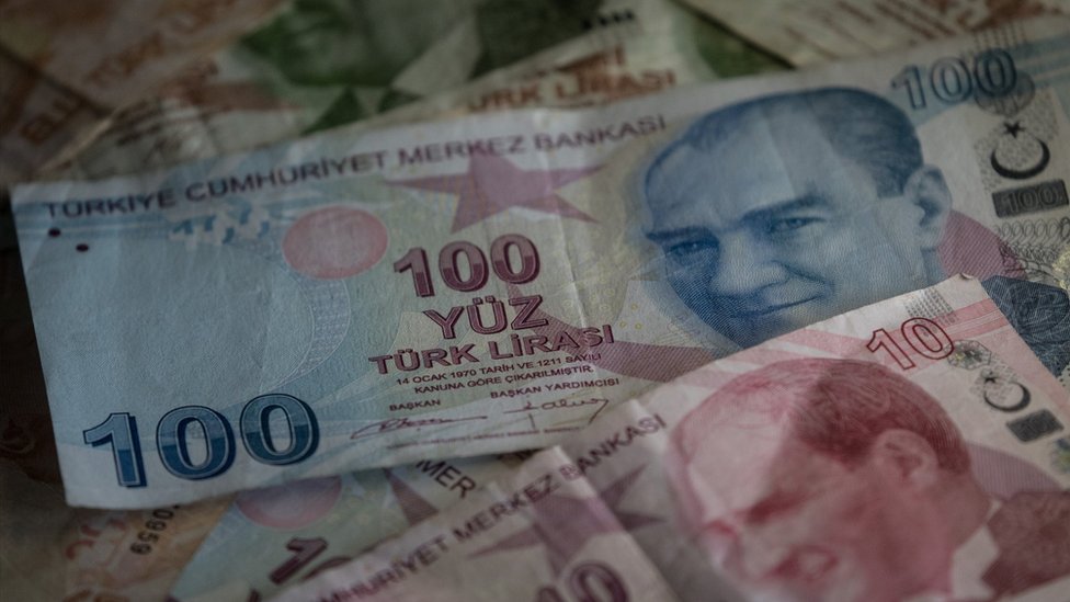 Turkey's currency tumbled as much as 14%.