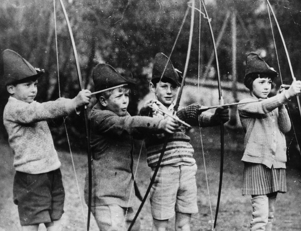 Prince Philip of Greece, later Duke of Edinburgh, with his schoolmates at the MacJannet American school in St Cloud. The prince is the second boy from the left.