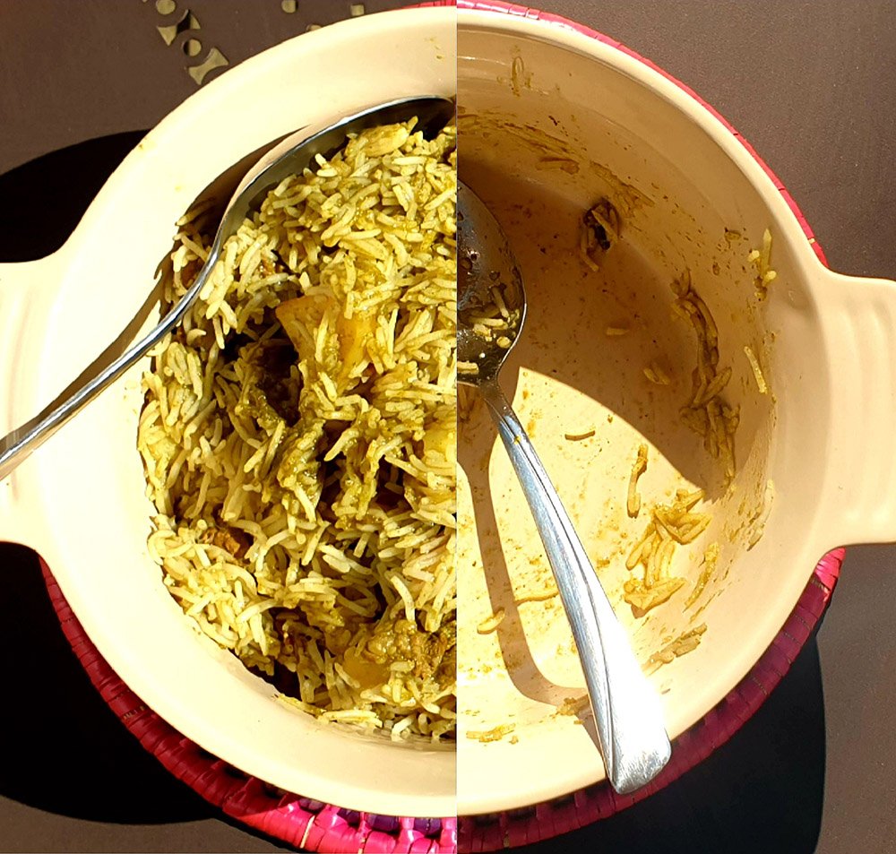 Biryani in a pot