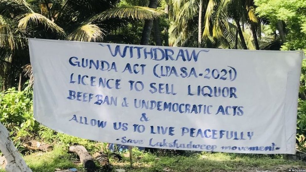 Protest in Lakshadweep