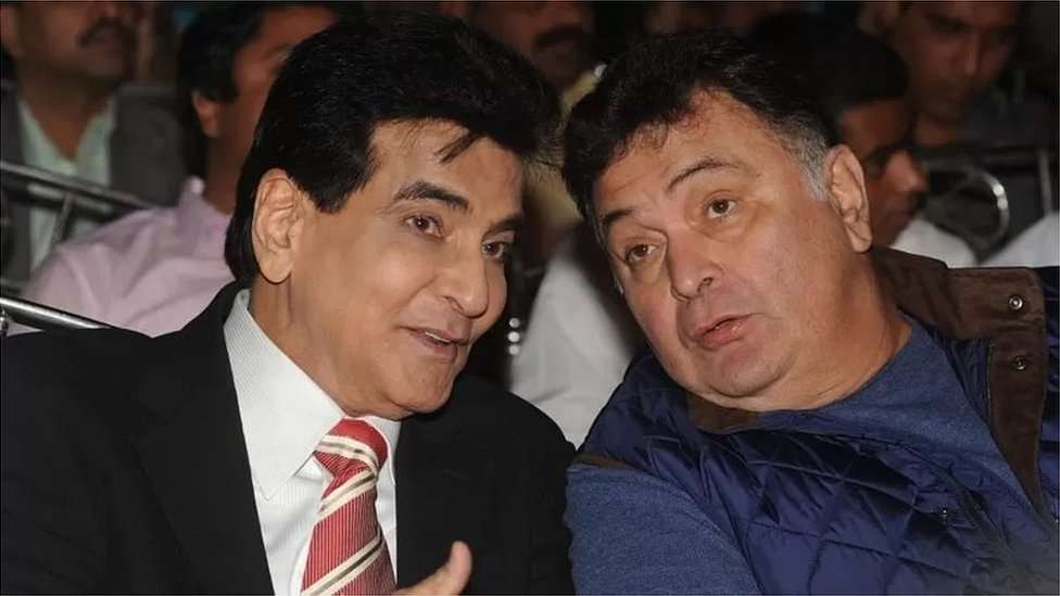 جیتیندر اداکار رشی کپور کے ساتھ