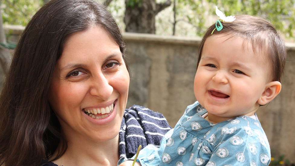 Nazanin Zaghari-Ratcliffe with her daughter Gabriella