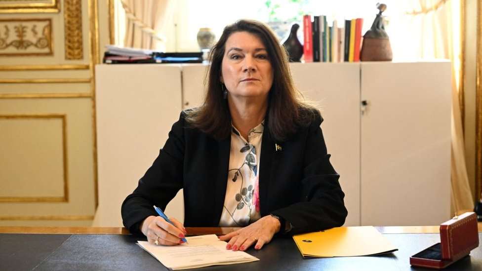 Swedish Foreign Minister Ann Linde 17 May 2022