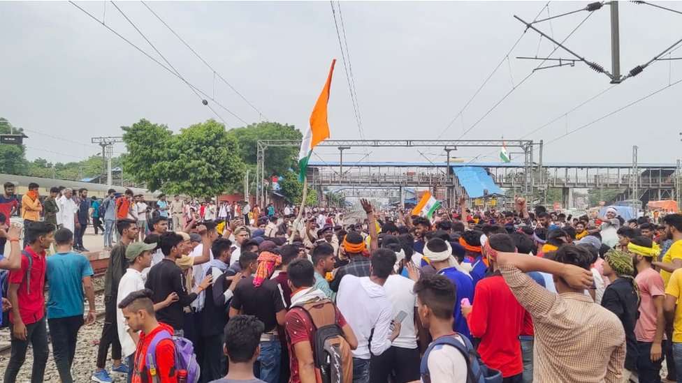 Protests in Buxar, Bihar