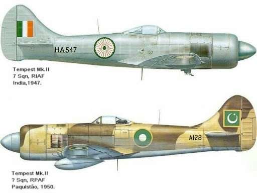 Pakistani and Indian Tempest Fighters