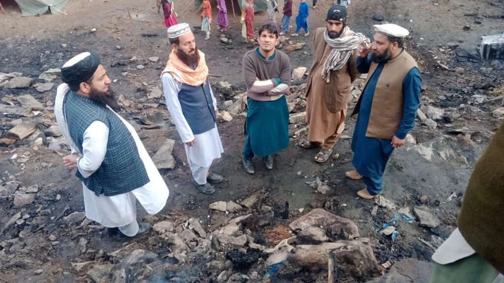کوہستان میں آتشزدگی 