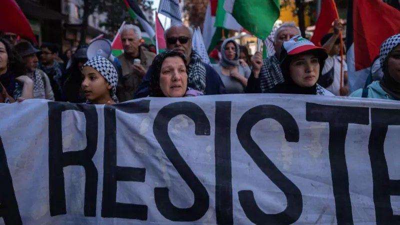 فلسطینی مظاہرین