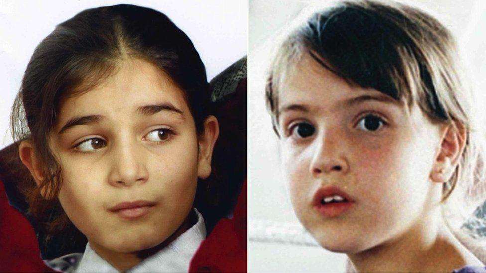 Bassam's daughter Abir and Rami's daughter, Smadar