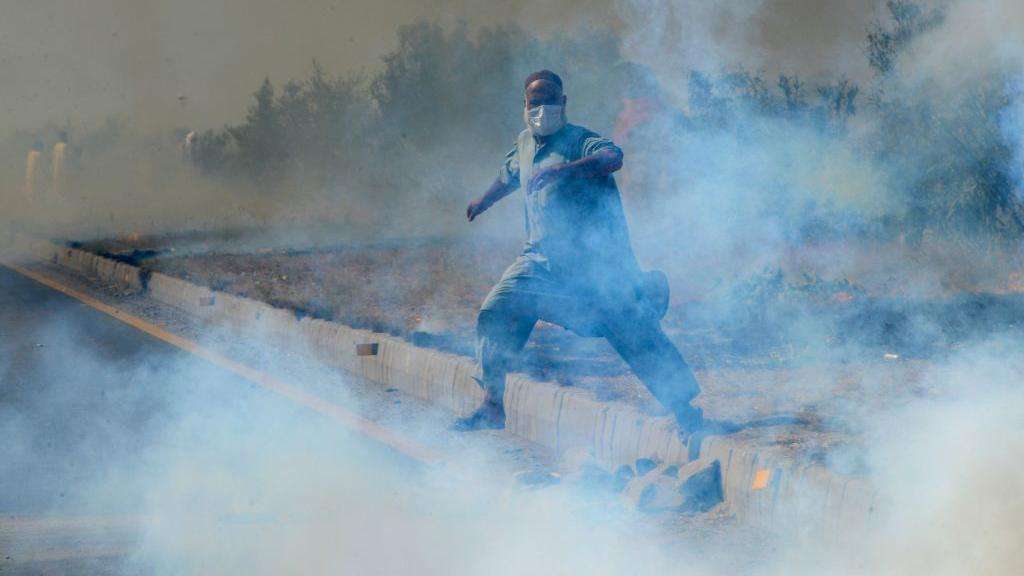 tear gas